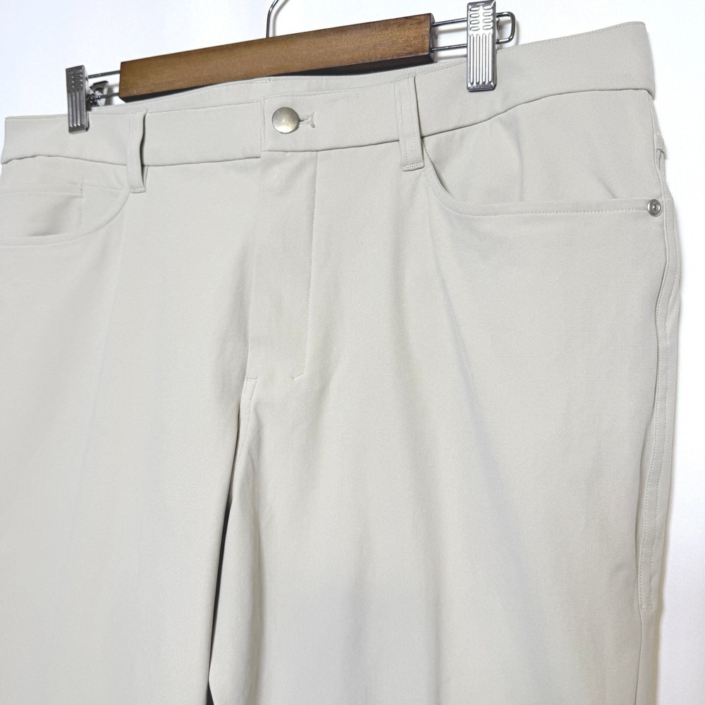 Lululemon ABC Classic Fit 5 Pocket Pants Mens 36 Khaki Beige LM5ALWS